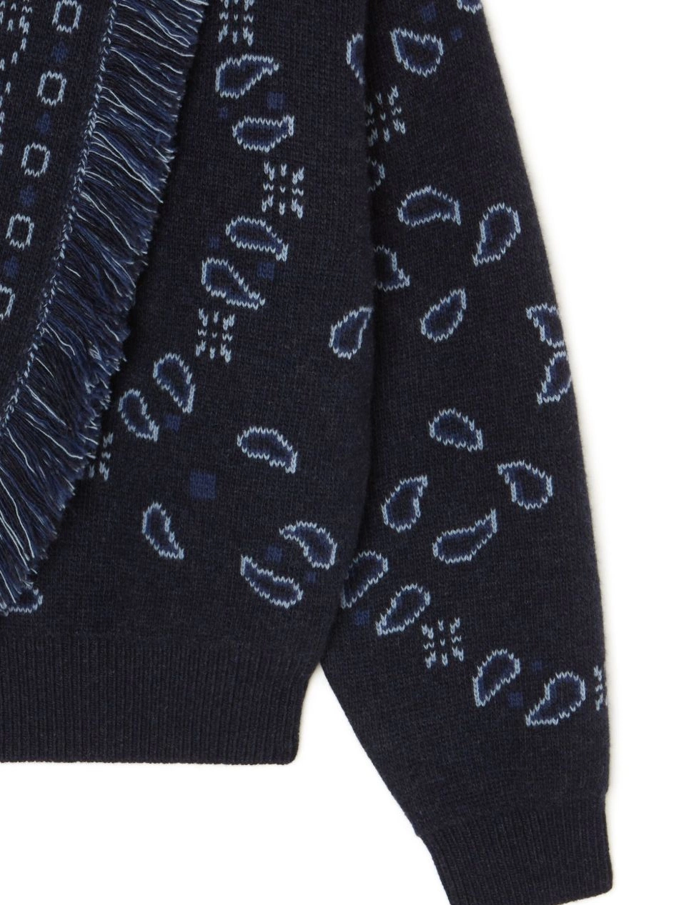 Affordable bandana-pattern Women Alanui jacket bomber knitted 0719